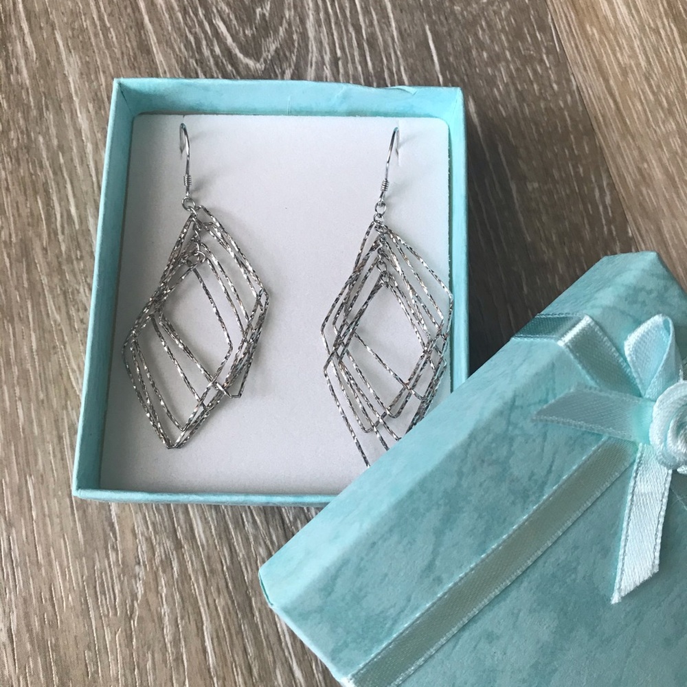 Silver Layered Earrings